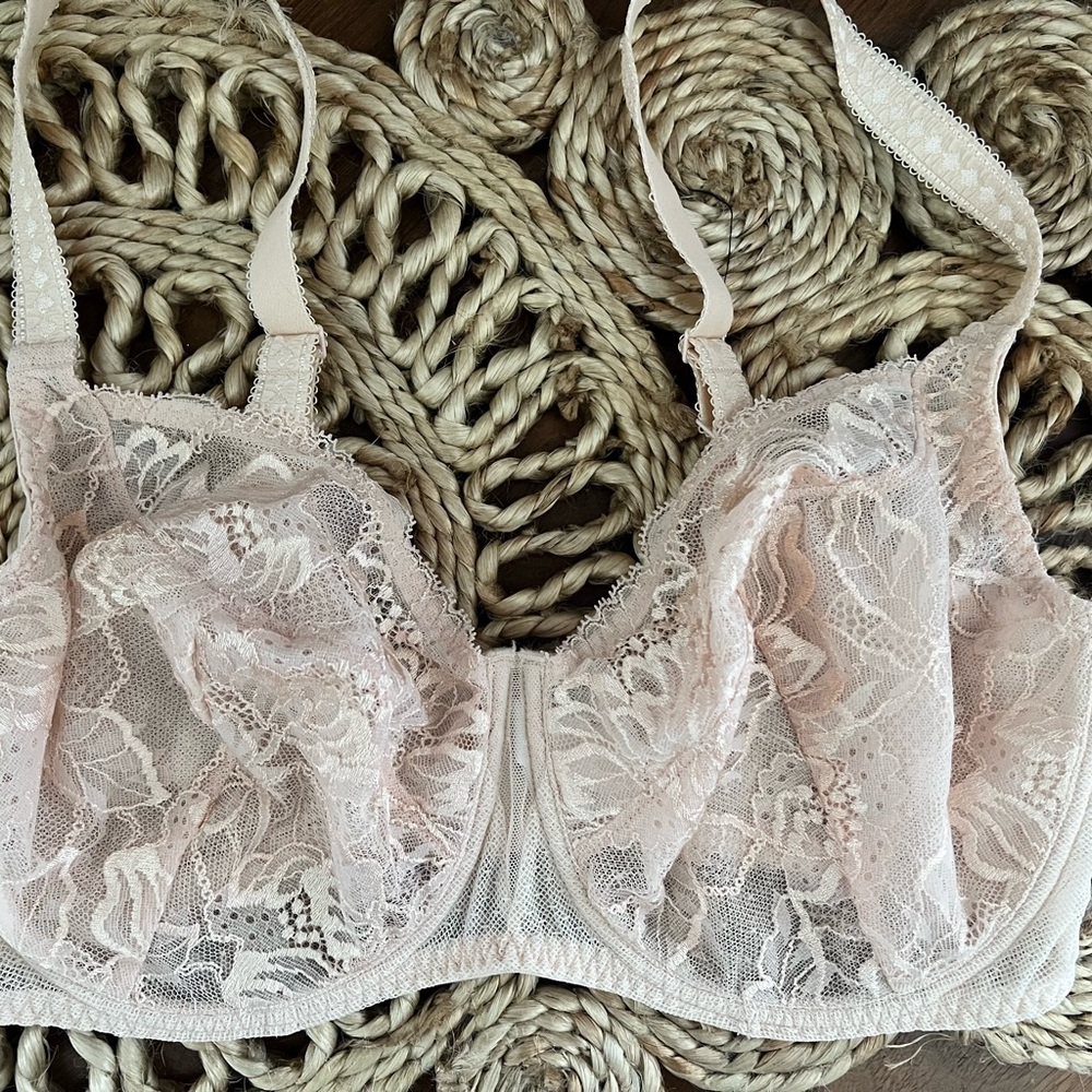 Simone Perele Lace Underwire Bra - Cream 34G